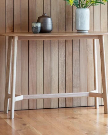 Gallery Madrid Oak Console Table