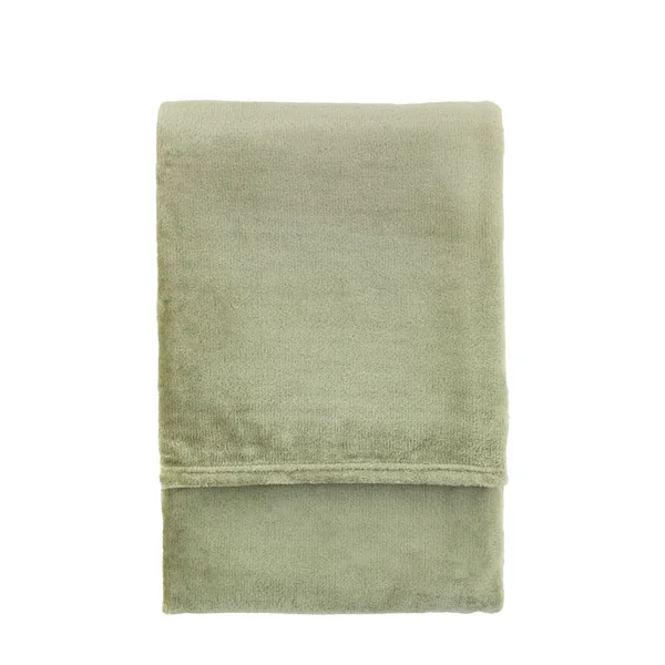 Gallery™ Sage Flannel Fleece Plain Throw (L) 170cm x (W) 130cm