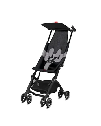gb Gold Pockit+ Air All Terrain Ultra Compact Pushchair 0-22kg from Birth to Approximately 4 Years Velvet Black