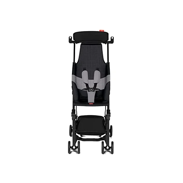 gb Gold Pockit+ Air All Terrain Ultra Compact Pushchair 0-22kg from Birth to Approximately 4 Years Velvet Black