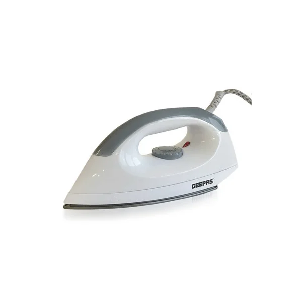 Geepas 1200W Dry Iron Non-Stick Soleplate Adjustable Thermostat Control