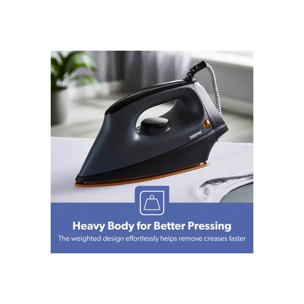 GEEPAS 1200W Heavy Weight Dry Iron