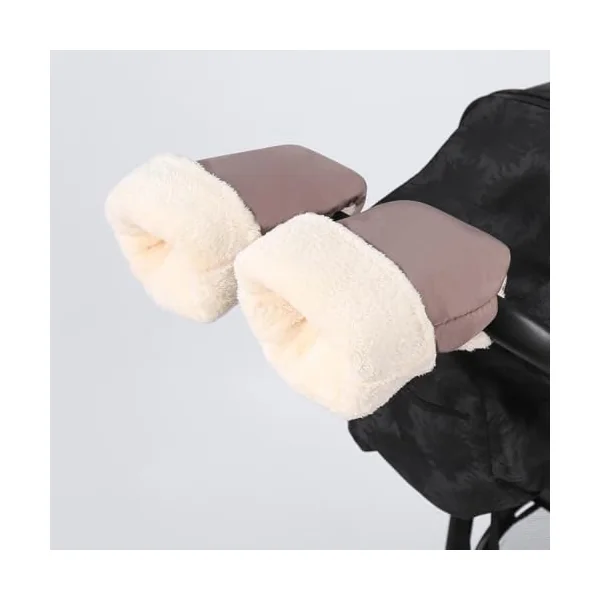 Generisch Pram Gloves and Hand Warmers, Thick Windproof Comfortable Gloves, Waterproof Hand Warmer, for Cold Weather, Travel, Winter, Parents, Pram Handles, Children, Outdoor