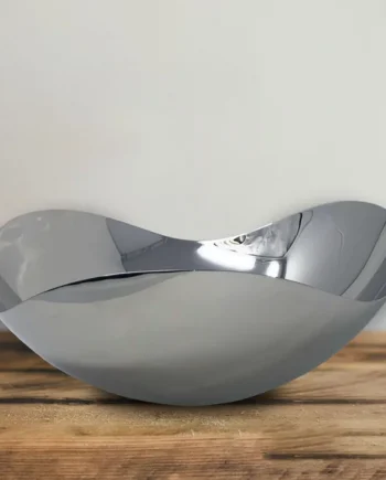 George Jensen Stainless Steel Bloom Mirror Large Bowl