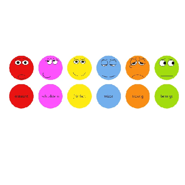 German Emotion Cushions - Set of 6 - Pack 1 (2 sided)