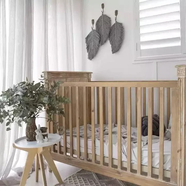 GF 100% Organic Bamboo Baby & Toddler Cot Bed Bedding Set 4 Pieces 300tc Luxurious sateen weave Duvet Cover, Fitted sheet, Flat Sheet, Pillowcase