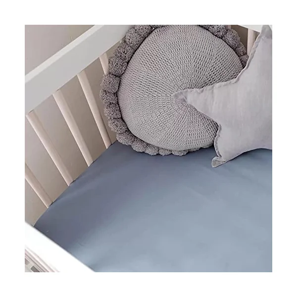 GF 100% Organic Bamboo Baby & Toddler Cot Bed Bedding Set 4 Pieces 300tc Luxurious sateen weave Duvet Cover, Fitted sheet, Flat Sheet, Pillowcase