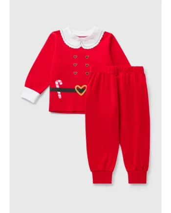 Girls Mrs Claus Christmas Pyjamas (1-7yrs)