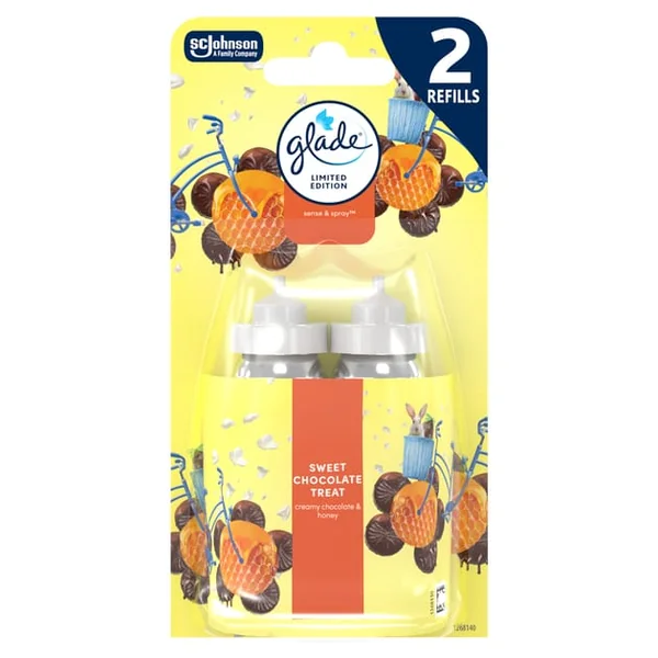 Glade Sense & Spray Air Freshener Twin Refill 2x18ml - Sweet Chocolate Treat