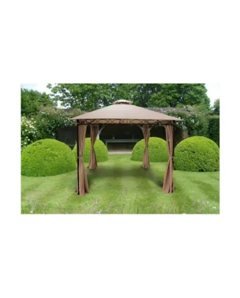 Glendale Marco Polo Gazebo 4 meter x 3 meter Mocha Colour