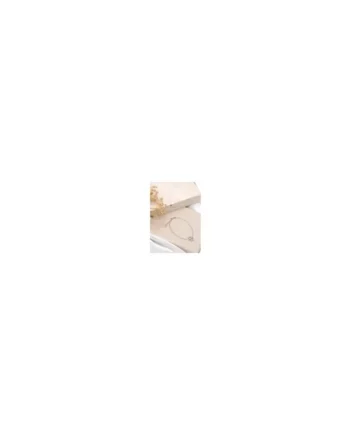 Golden Moments Sterling Silver CZ 'B' Initial Bracelet