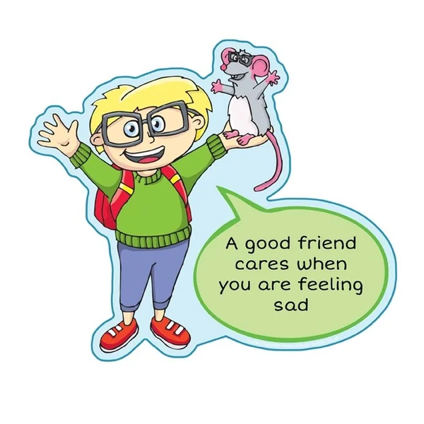 Good Friend Sign - Cares When Sad