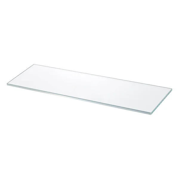 GoodHome Imandra Clear Glass Wall-mounted Bathroom Shelf (D)11cm (H)0.5cm (L)27.5cm