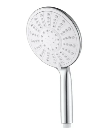 GoodHome Imelda Chrome effect 5-spray pattern Overhead Shower head