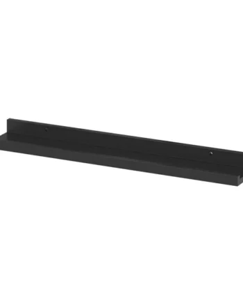 GoodHome Rigga Matt black Rectangular Photo shelf (L)60cm x (D)10cm