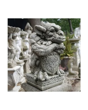 Gothic Stonecast Shield Gargoyles Statues GG14