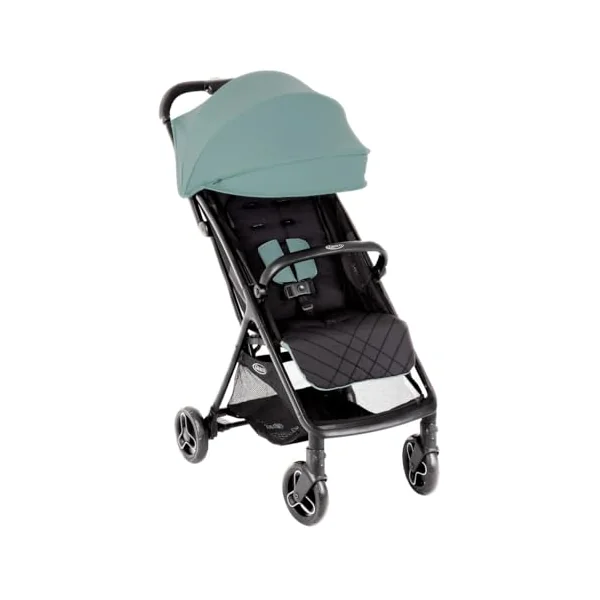 Graco Myavo Compact Stroller/Pushchair with Raincover - Suitable from Birth to Approx. 4 Years (0-22kg). Lightweight at only 5.8kg with a one-Second, one-Hand fold, Mint Fashion