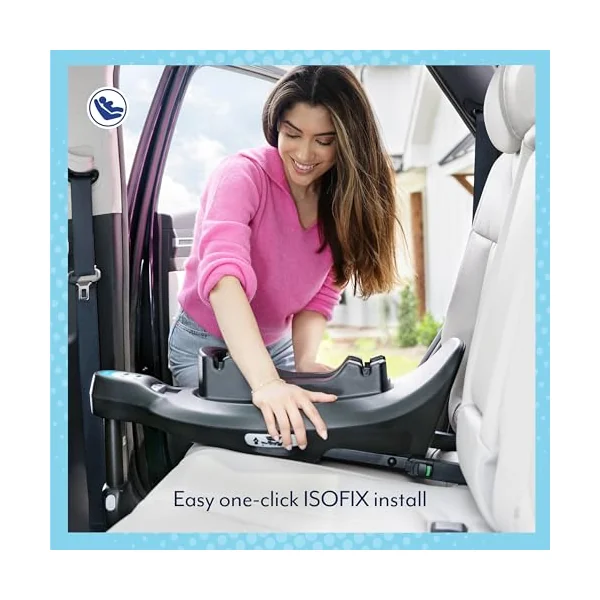 Graco SnugTurn i-Size R129 360° Rotating Car Seat Base, Compatible with Graco SnugLite Infant car seat and SnugGo Convertible car seat, Black