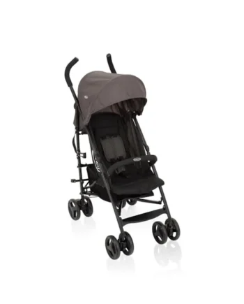 Graco TraveLite Compact Stroller/Pushchair - Suitable from birth to approx. 3 years (15kg). Lightweight at only 7kg, Black/Grey fashion