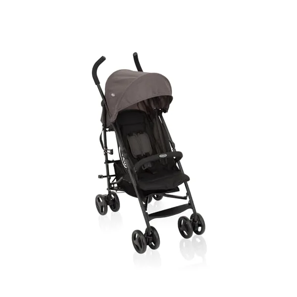 Graco TraveLite Compact Stroller/Pushchair - Suitable from birth to approx. 3 years (15kg). Lightweight at only 7kg, Black/Grey fashion