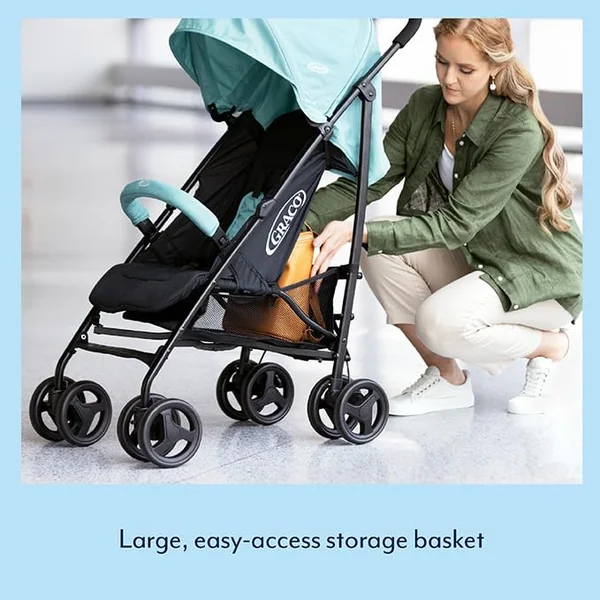 Graco TraveLite Compact Stroller/Pushchair - Suitable from birth to approx. 3 years (15kg). Lightweight at only 7kg, Black/Grey fashion