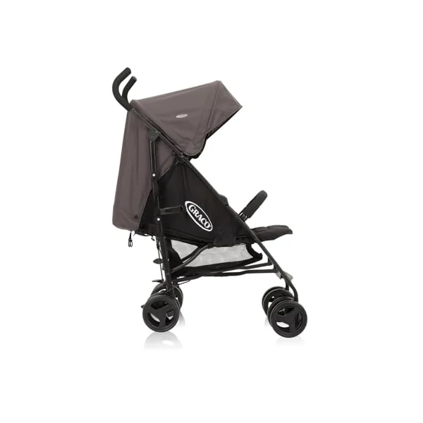 Graco TraveLite Compact Stroller/Pushchair - Suitable from birth to approx. 3 years (15kg). Lightweight at only 7kg, Black/Grey fashion