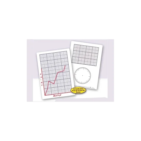 Graph Dry Erase Boards - Pk 30