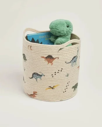 Great Little Trading Company Rope Storage Basket - Dinosaur