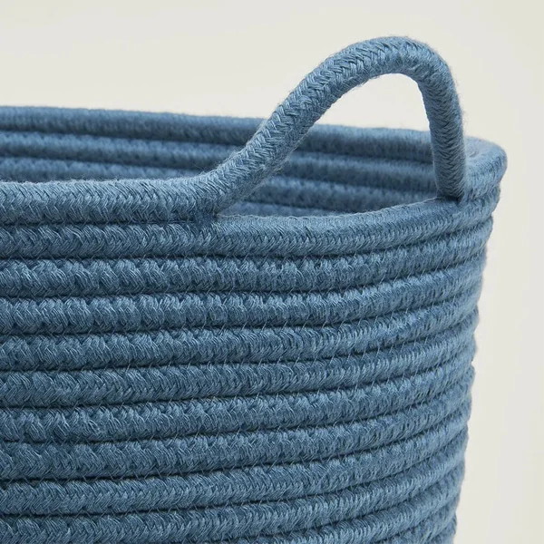 Great Little Trading Company Rope Storage Basket Galaxy Blue