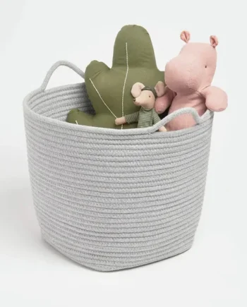 Great Little Trading Company Rope Storage Basket - Grey