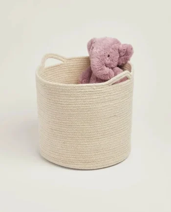 Great Little Trading Company Rope Storage Basket - Ivory