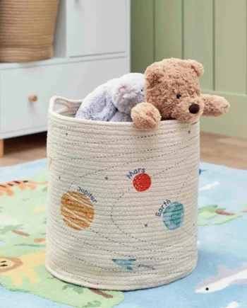 Great Little Trading Company Rope Storage Basket - Space