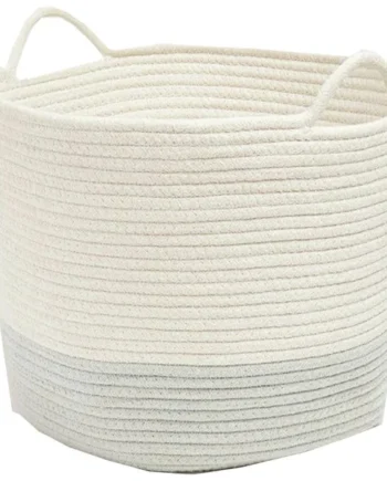 Great Little Trading Company Rope Storage Basket-Ivory/Sage