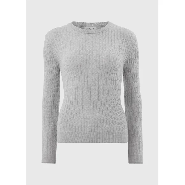 Grey Baby Cable Knit Jumper