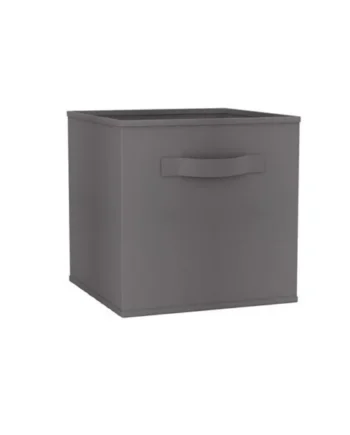 Grey - Collapsible Non-Woven Storage Box - M