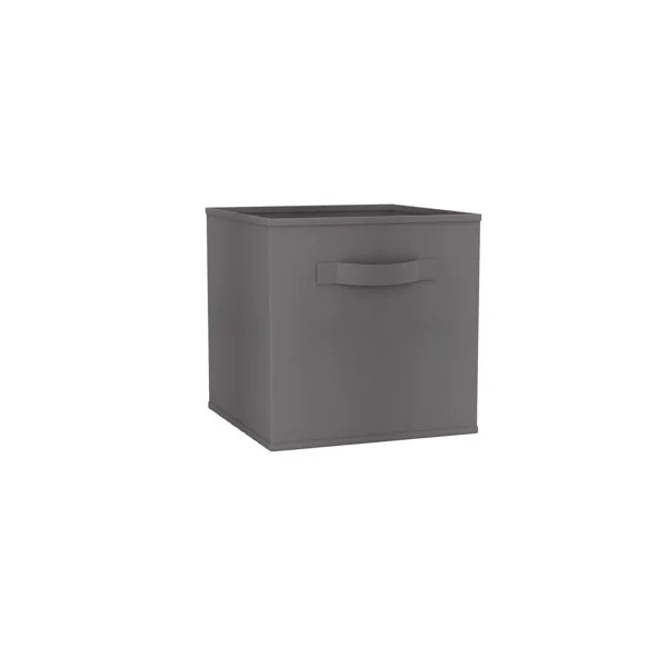 Grey - Collapsible Non-Woven Storage Box - M