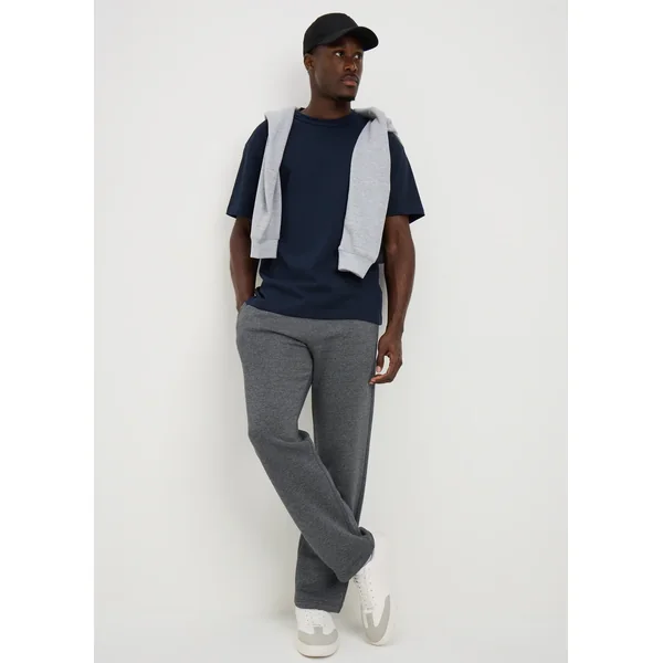 Grey Essential Straight Fit Joggers