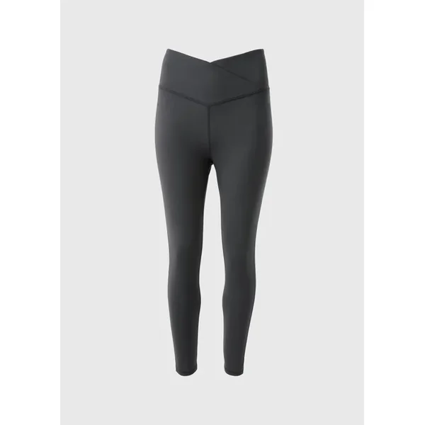 Grey Wrap Waist Leggings