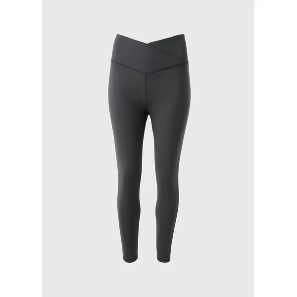Grey Wrap Waist Leggings
