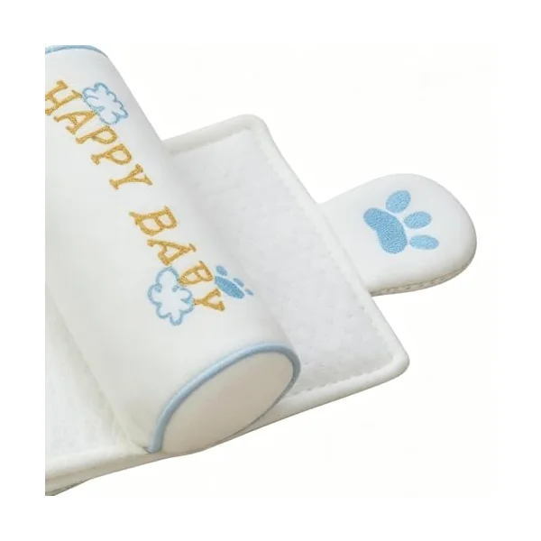 Générique Children's Pillow, Breathable Ergonomic Portable Neck Support Pillow for Sleep, for Outdoor, Summer, Home, Bedroom, Nursery, Daycare and Travel