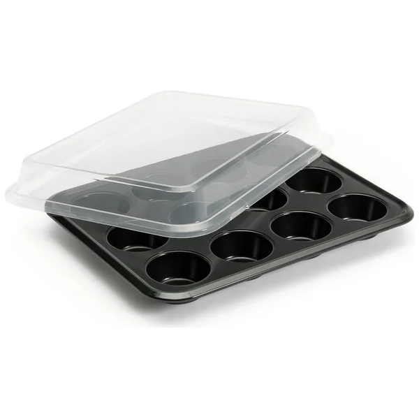 Habitat 12 Cup Muffin Tray with Plastic Cover