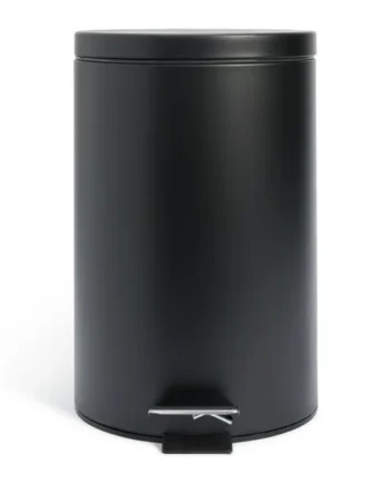 Habitat 12 Litre Flat Top Pedal Bin - Black