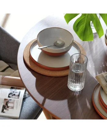 Habitat 12 Piece Stoneware Dinner Set - Rust Speckle