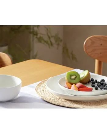 Habitat 12 Piece Stoneware Dinner Set - White