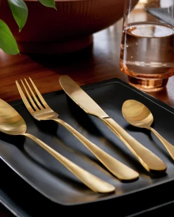 Habitat 16 piece Gold Stainless Steel Cutlery Set