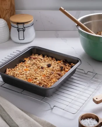Habitat 20cm Non Stick Carbon Steel Square Cake Tin