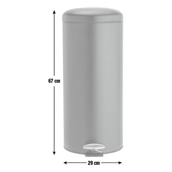 Habitat 30 Litre Domed Pedal bin - Black