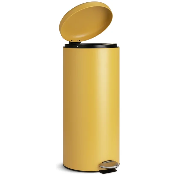 Habitat 30 Litre Domed Pedal Bin - Mustard
