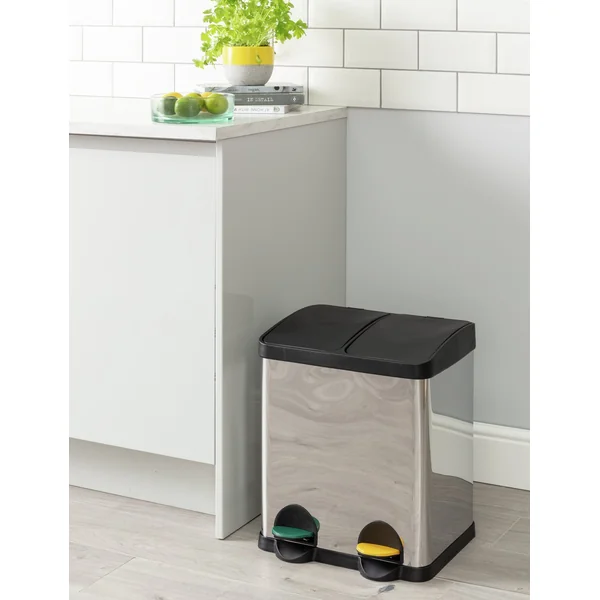Habitat 30 Litre Twin Compartment Recycling Bin