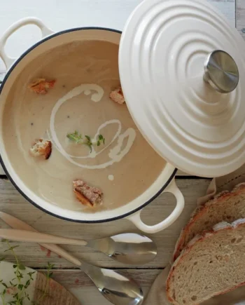 Habitat 3.3 Litre Cast Iron Casserole Dish - Cream